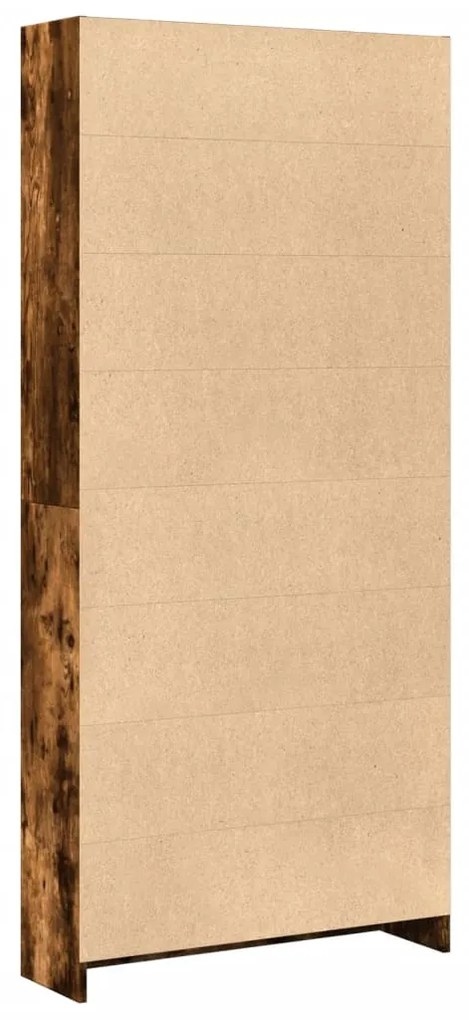 Estante 80x24x176 cm derivados de madeira carvalho fumado