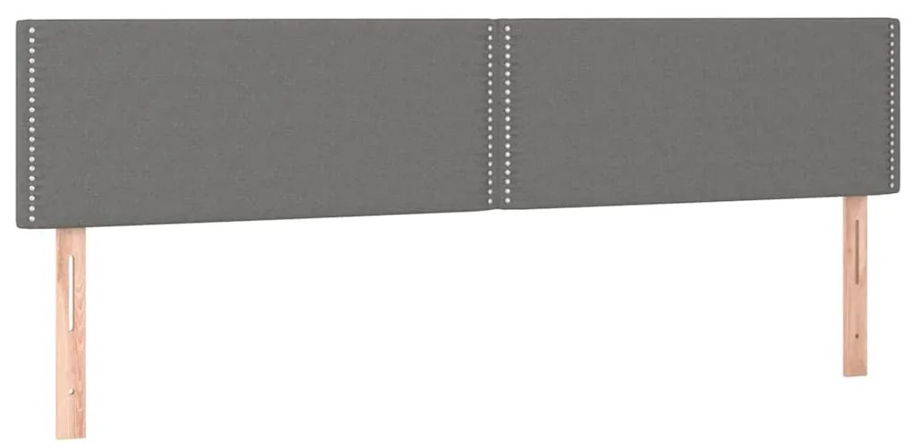 Cama boxspring com colchão 120x190 cm tecido cinzento-escuro