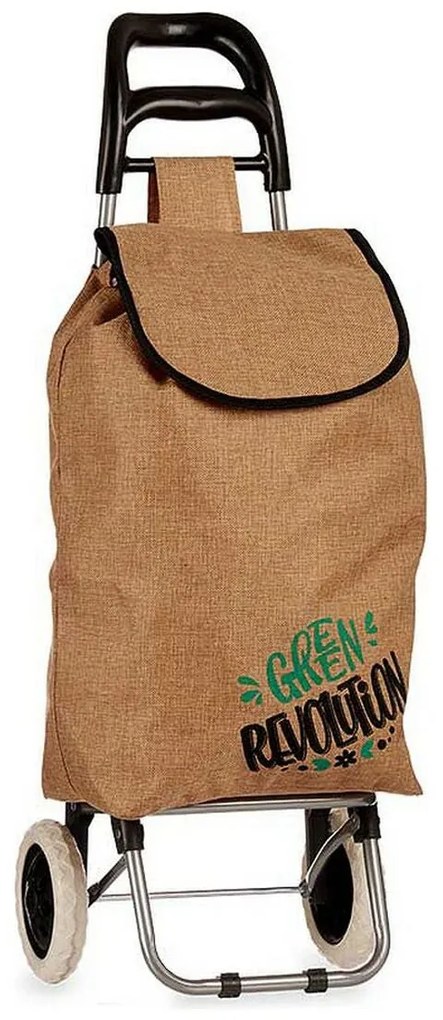 Carro de Compras Castanho Metal Plástico (36 x 95 x 27 cm)