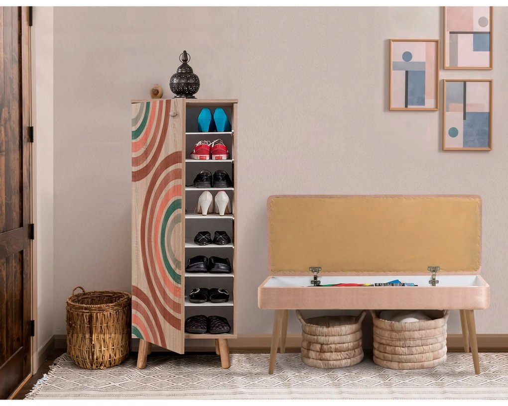 Conjunto de Mobiliário de Entrada Vegas – Sonomo Stone – Sapateira: 50