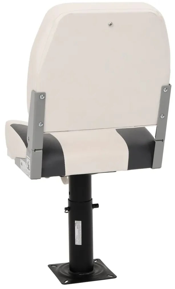 Assentos de barco 2 pcs c/ pedestais ajustáveis e rotação 360°