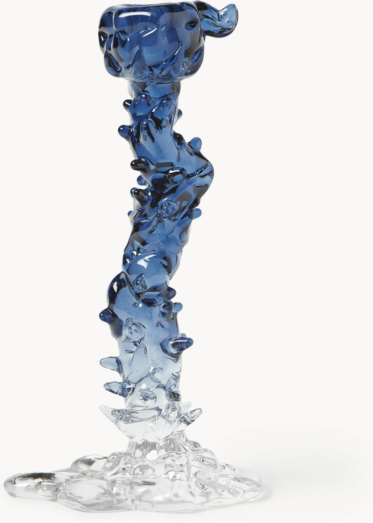 Castiçal de vidro Drip