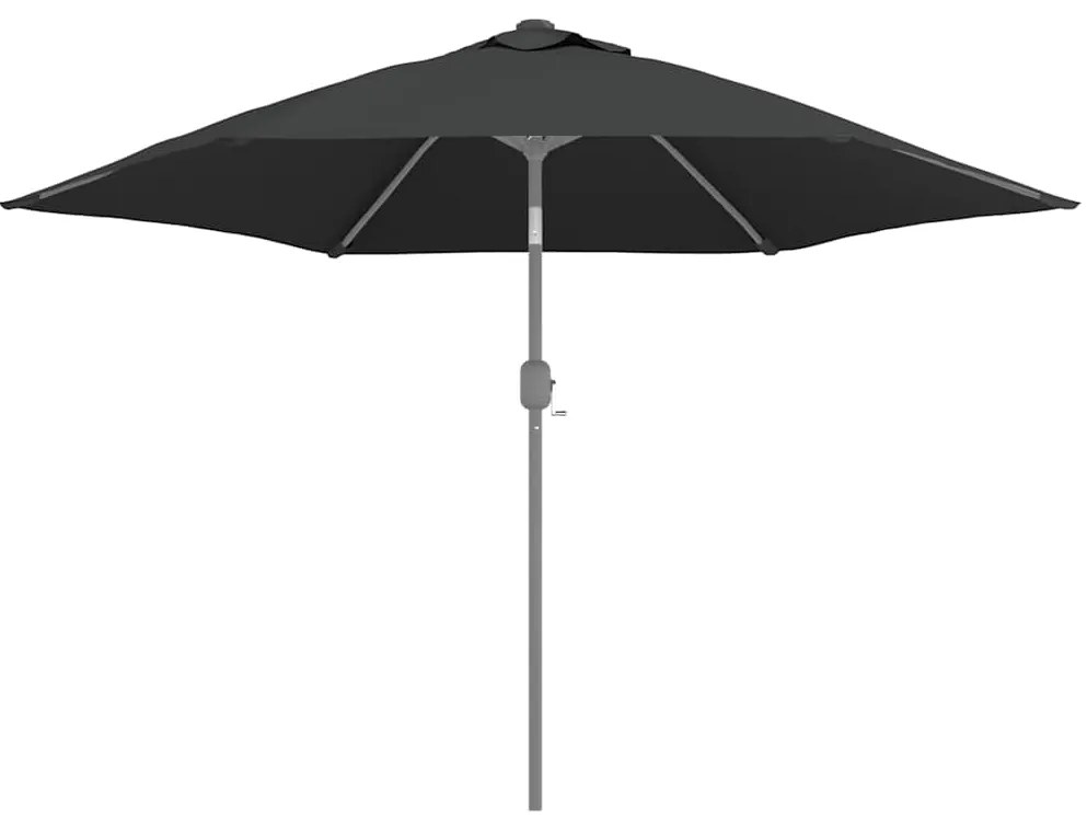 Tecido de substituição p/ guarda-sol exterior 300 cm antracite