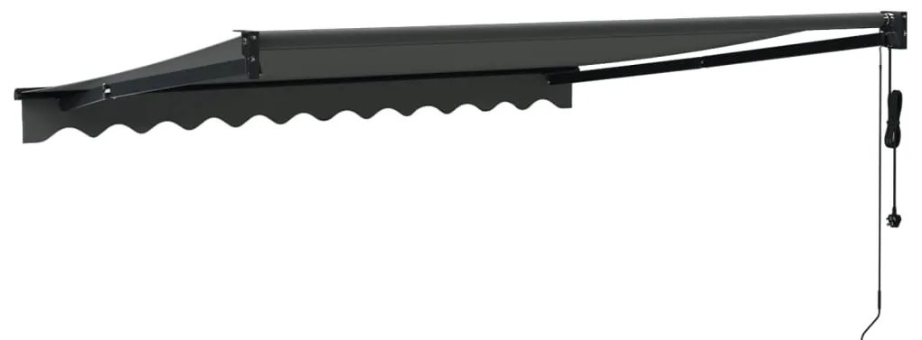 Toldo retrátil automático 3,5x2,5 m antracite