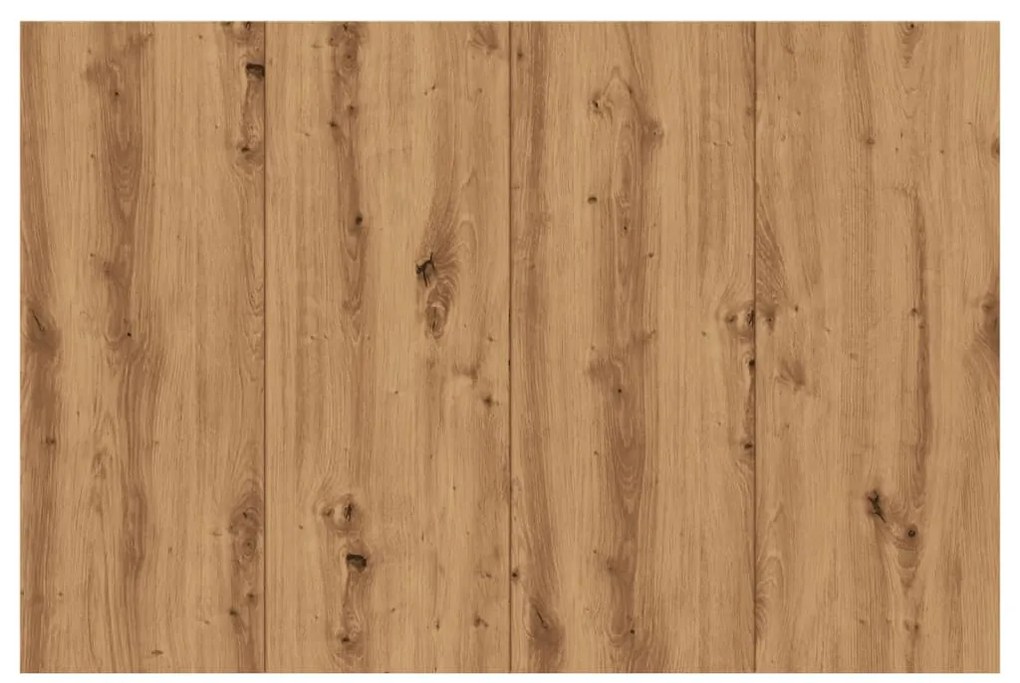 Cabeceira cama 120x1,5x80 cm deriv. madeira carvalho artisiano