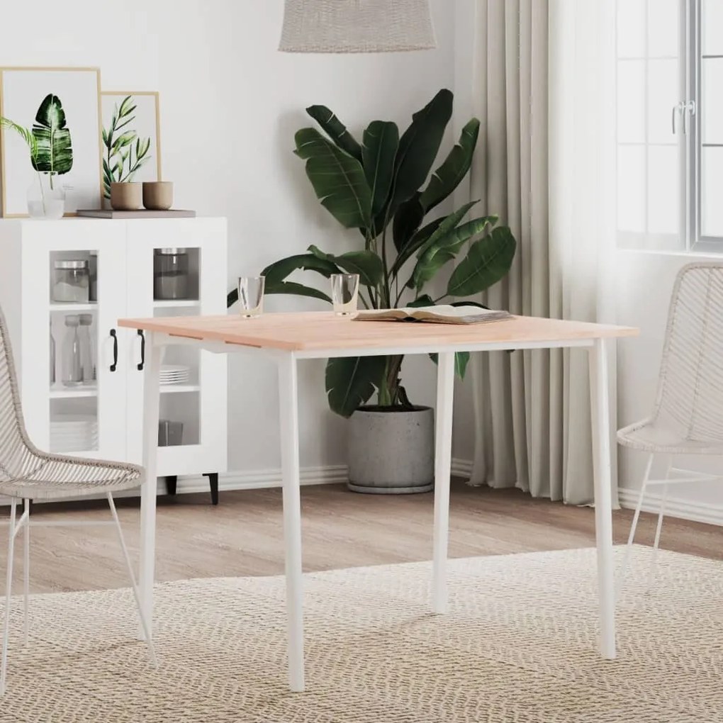 vidaXL Tampo de mesa quadrado 80x80x1,5 cm madeira de faia maciça