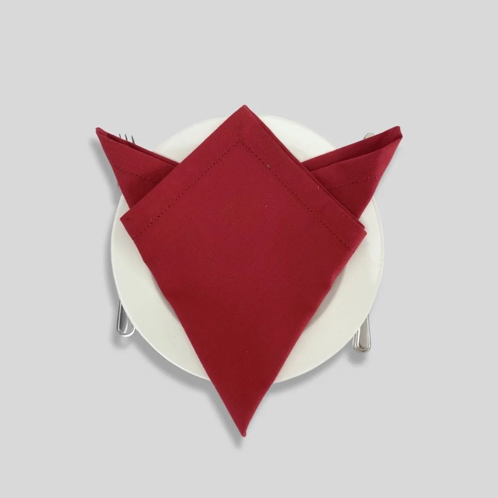 Guardanapo / Individual Algodão Vermelho PA Personalizado