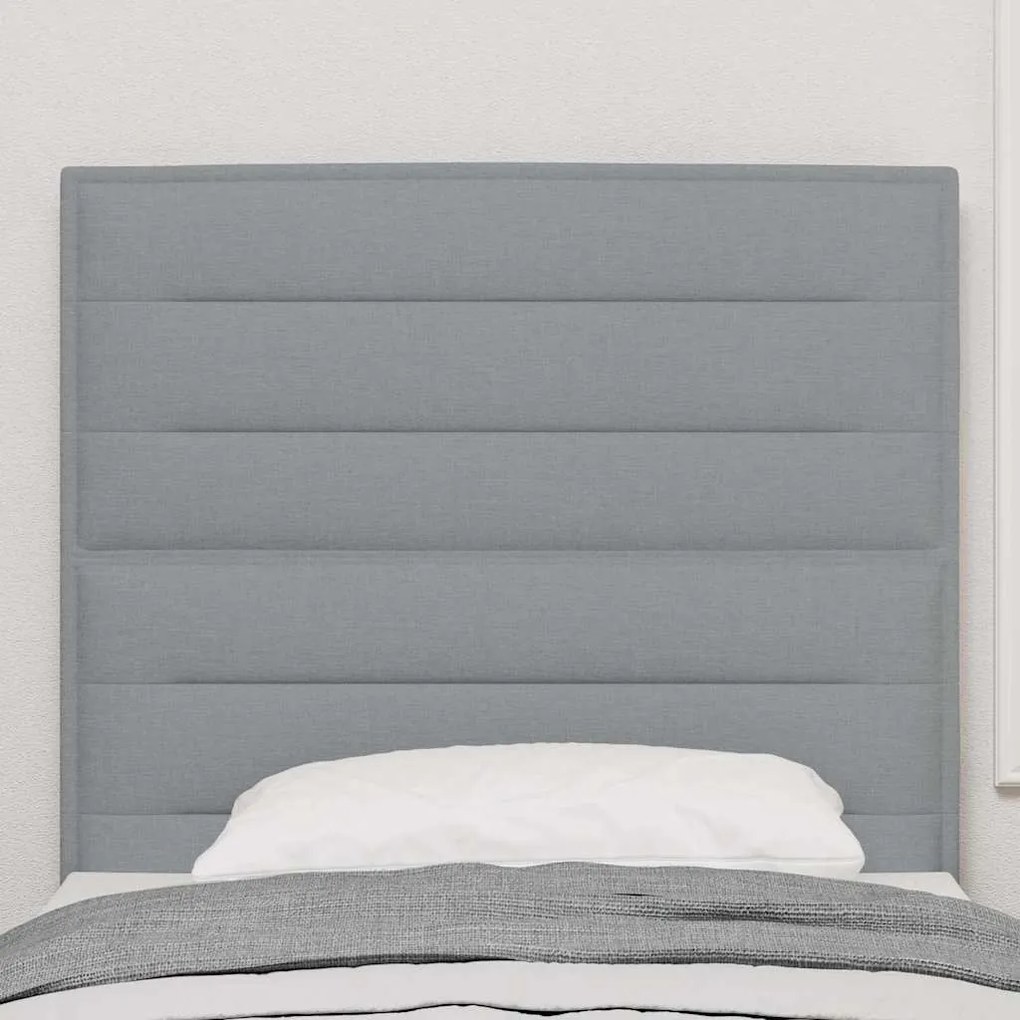 Cabeceira LED Com Design Moderno em Cinza Claro 100 cm