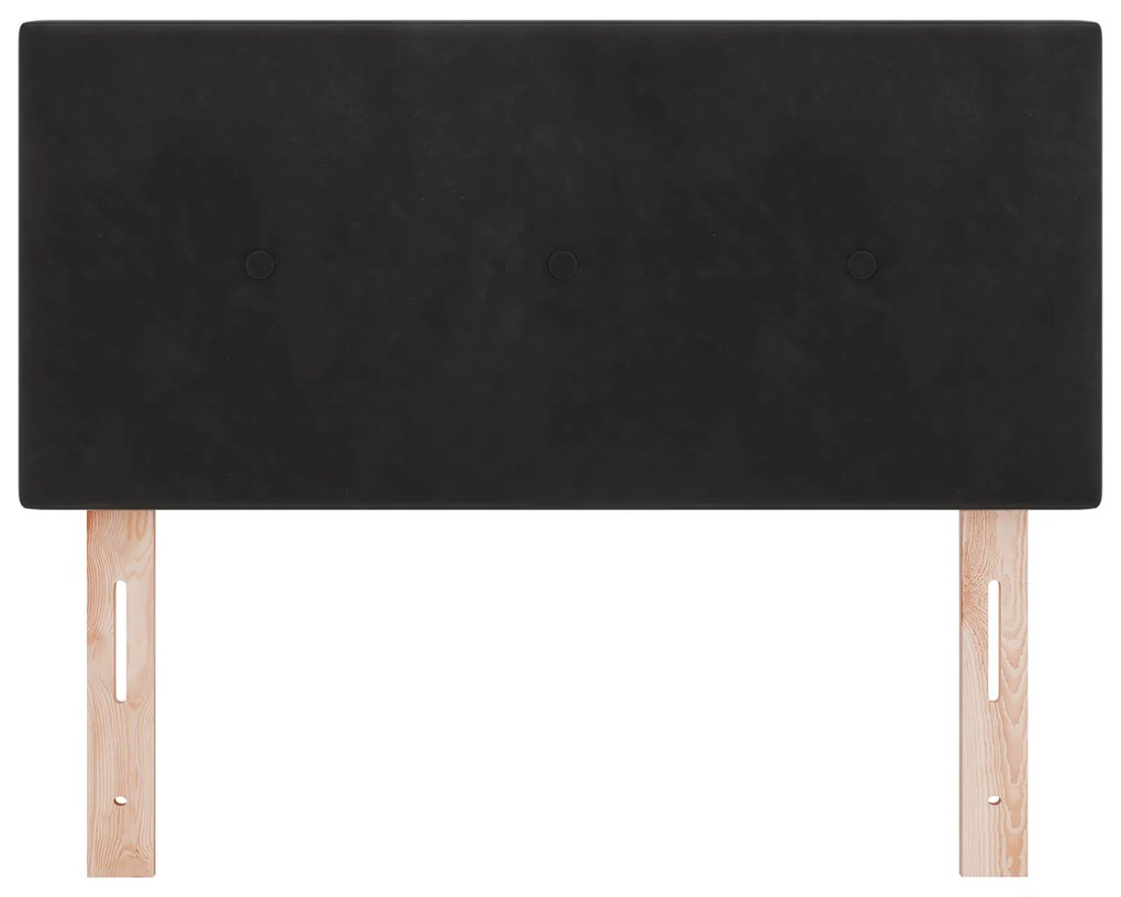 Cabeceira VidaXL Botonê Preto 90 cm Veludo