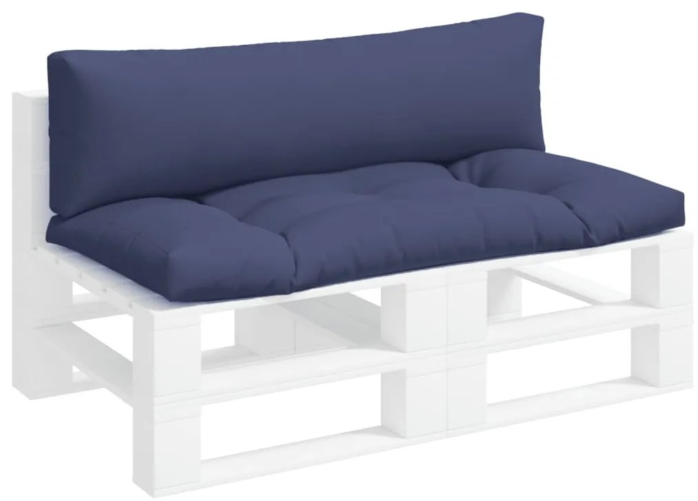 Almofadões p/ sofá de paletes 2 pcs tecido oxford azul-marinho
