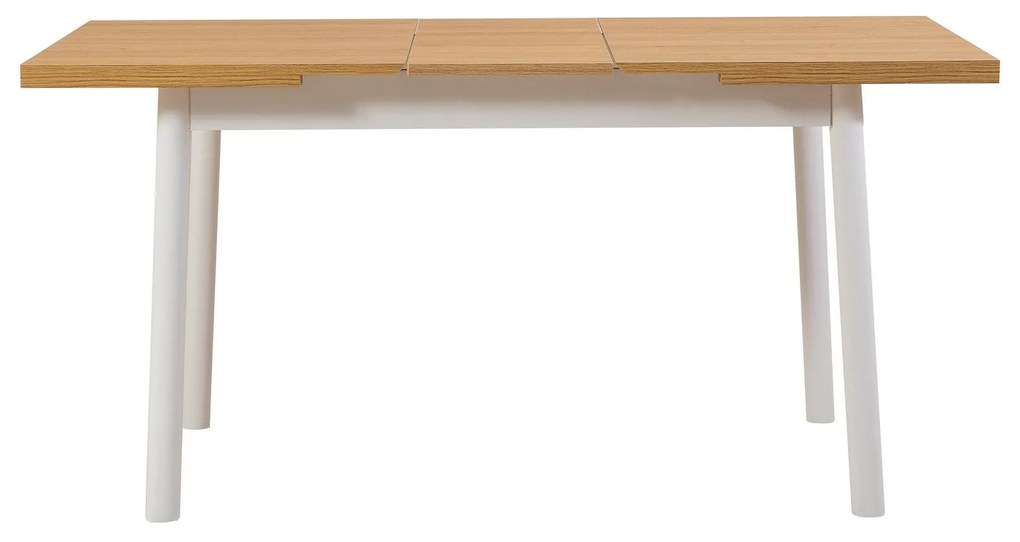 Conjunto de Mesa de Jantar Extensível e Cadeiras Oliver – Branco – Mes