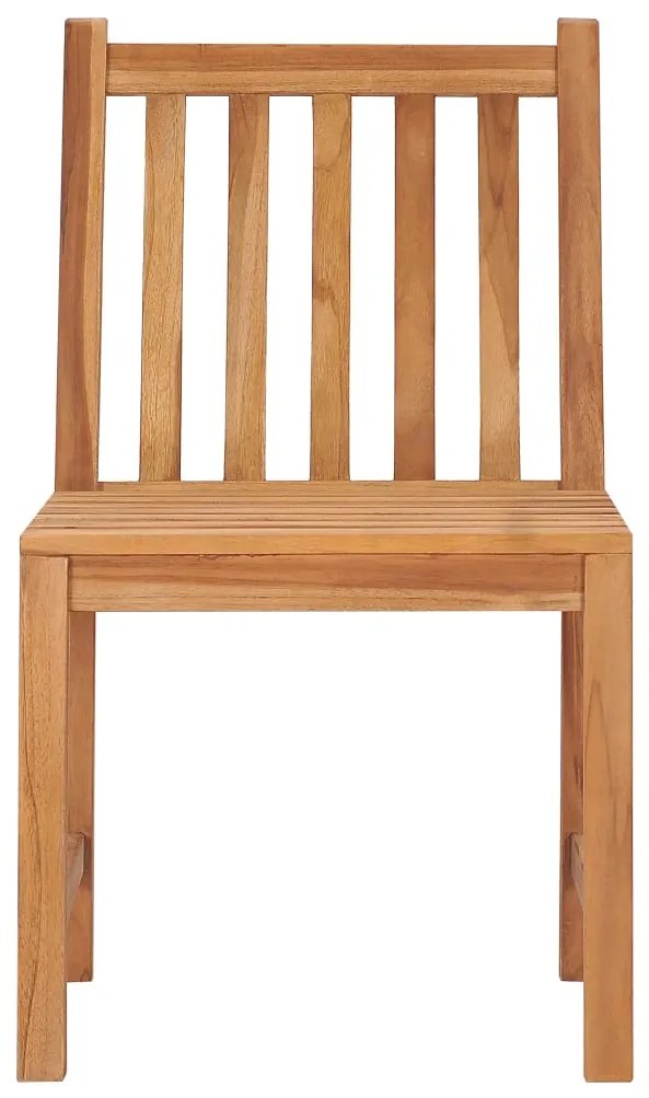 3 pcs conjunto de jantar p/ jardim madeira de teca maciça