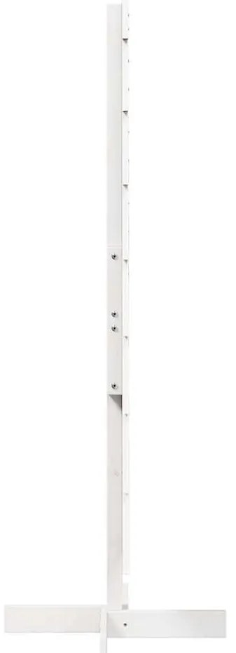 Árvore de Natal decorativa 150cm madeira de pinho maciça branco