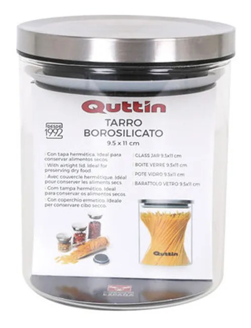 Frasco Hermético Quttin Tampa Metal 9.5X11cm