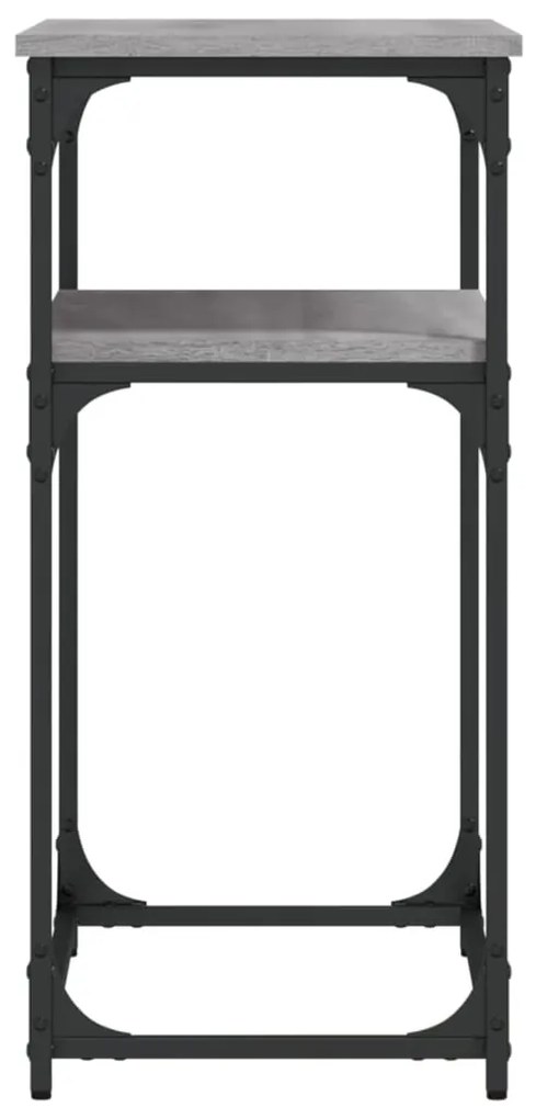 Mesa consola 75x35,5x75 cm derivados de madeira cinzento sonoma