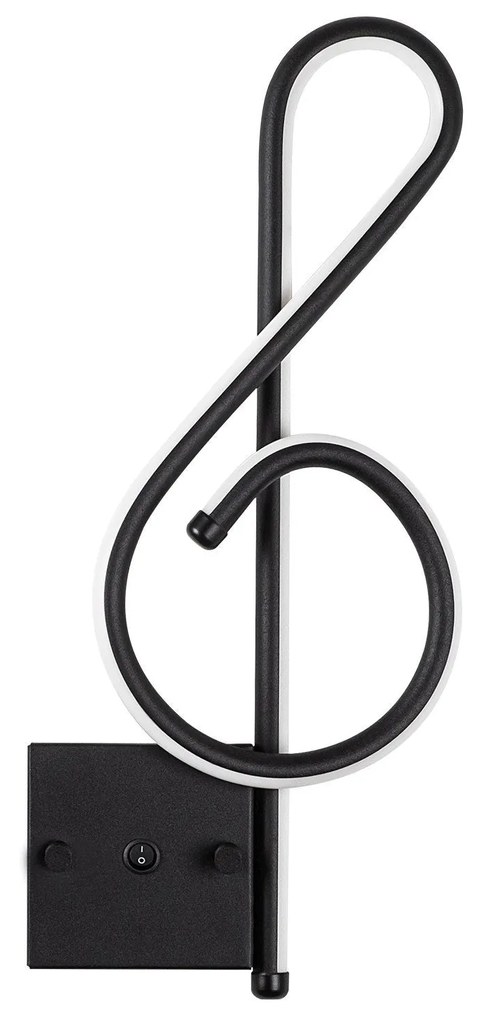Aplique de Parede Gurses – Preto – 20x45x3 cm