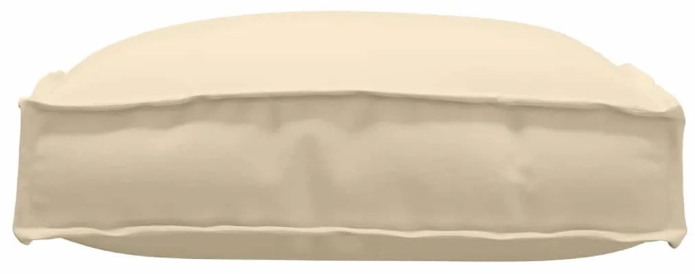 Almofadas de Pallet para Assento 2 pcs Beige 40x40x8 cm Tecido Oxford