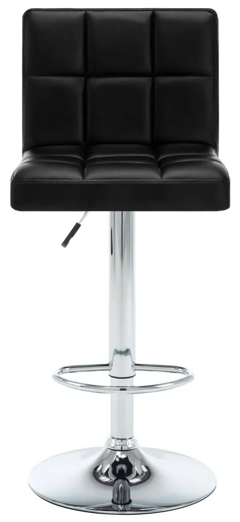 Bancos de bar 2 pcs couro artificial preto