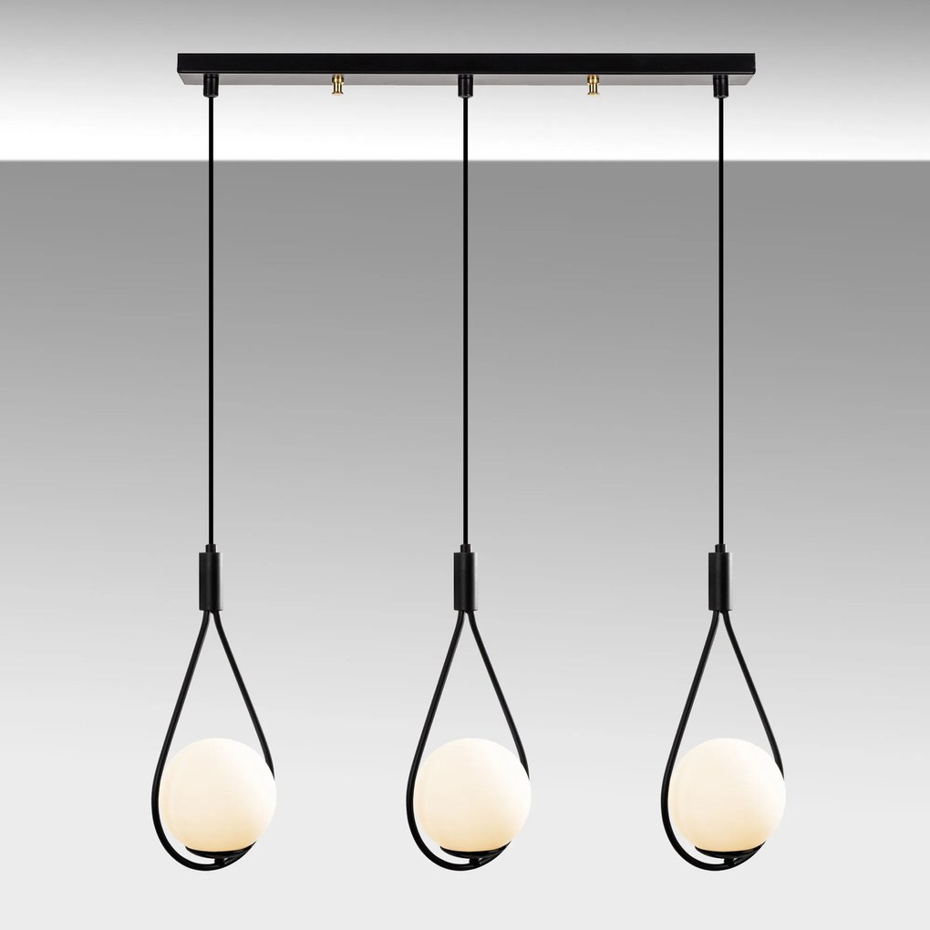 Candeeiro de Teto GMN-00008 – Preto – 70 x 15 cm