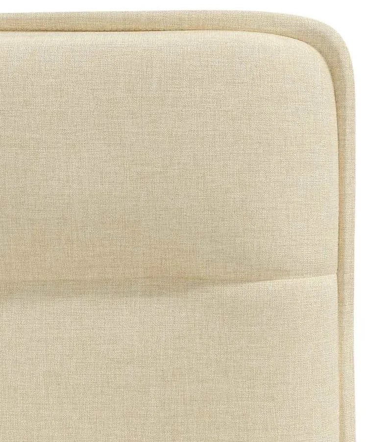 Cadeiras de jantar 4 pcs tecido cor creme