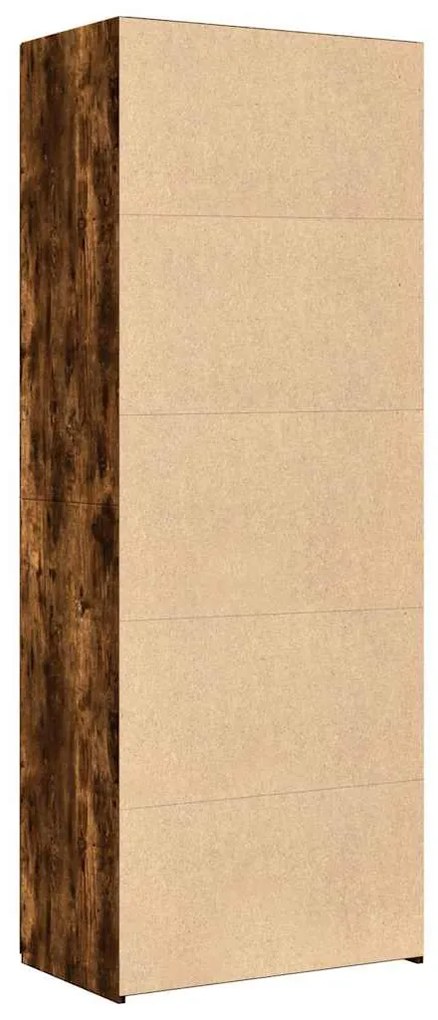Armário alto 70x42,5x185 cm derivados madeira carvalho fumado