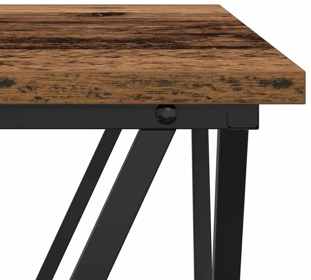 Mesa de Café Madeira Antiga 80x80x45 cm Madeira Engenharia