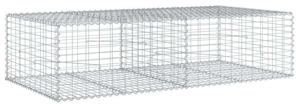Cesto gabião com cobertura 200x100x50 cm ferro galvanizado