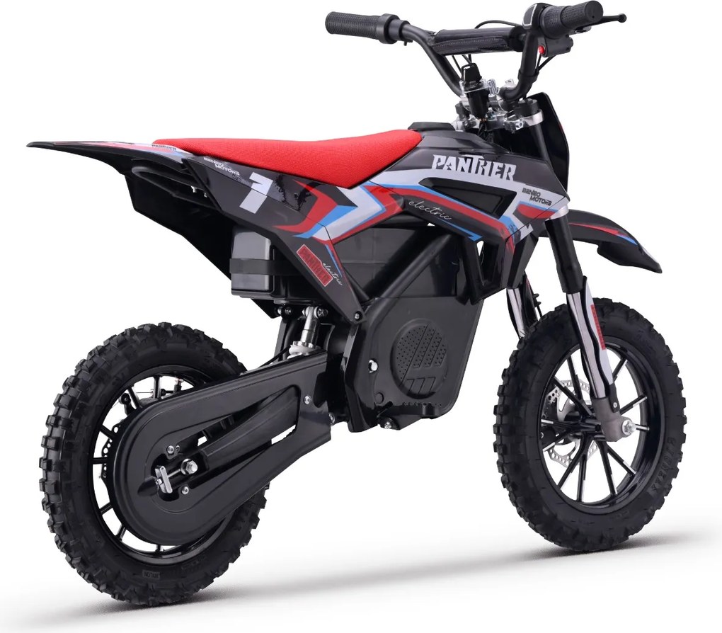 Moto elétrica de cross para crianças Motors Panther 550W Vermelha