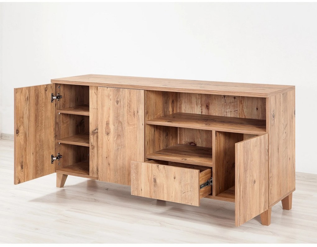Móvel TV Marina – Pinho Atlântico – 160x75x45 cm