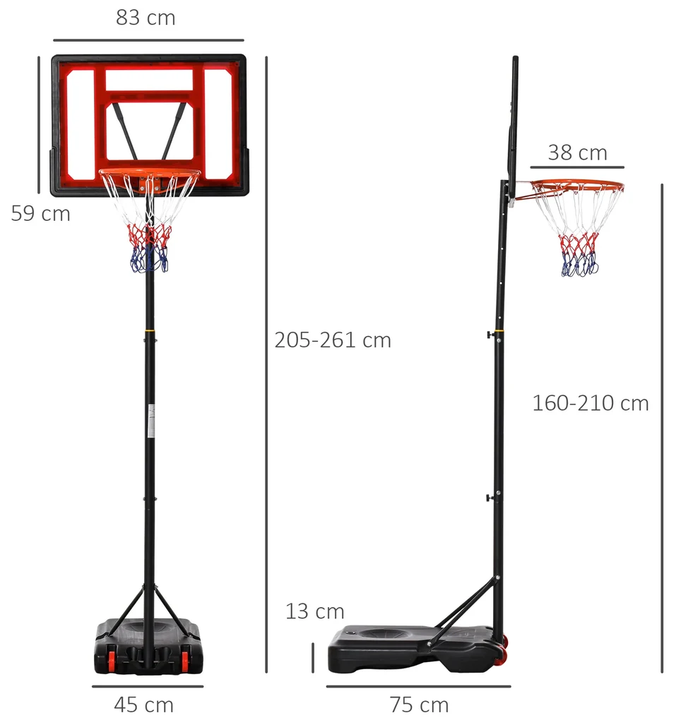 vidaXL Conjunto jogo de basquetebol infantil ajustável 160 cm