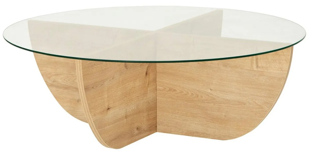 Mesa de Café Lily - Carvalho Safira - 90x30x90 cm