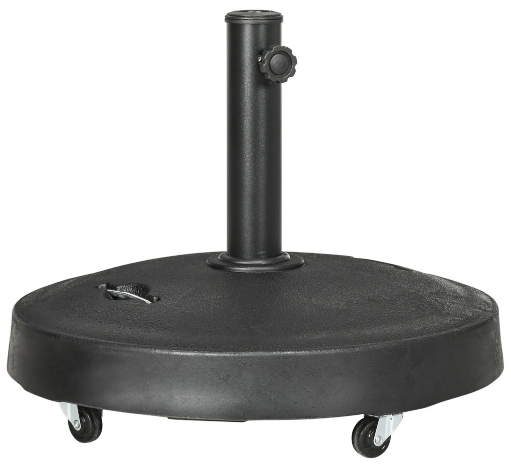 Base para Chapéu de Sol de Resina 23,5 kg com Rodas e Alça Retrátil Ba