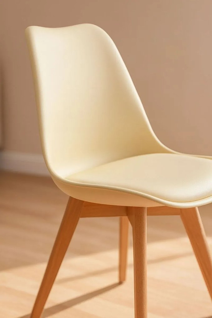 Pack 4 Cadeiras Synk Basic - Marfim