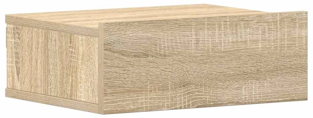 Mesa cabeceira suspensa 2 pcs derivados madeira carvalho sonoma