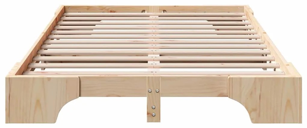 Cama 140x190 cm em Madeira de Pinho Maciça