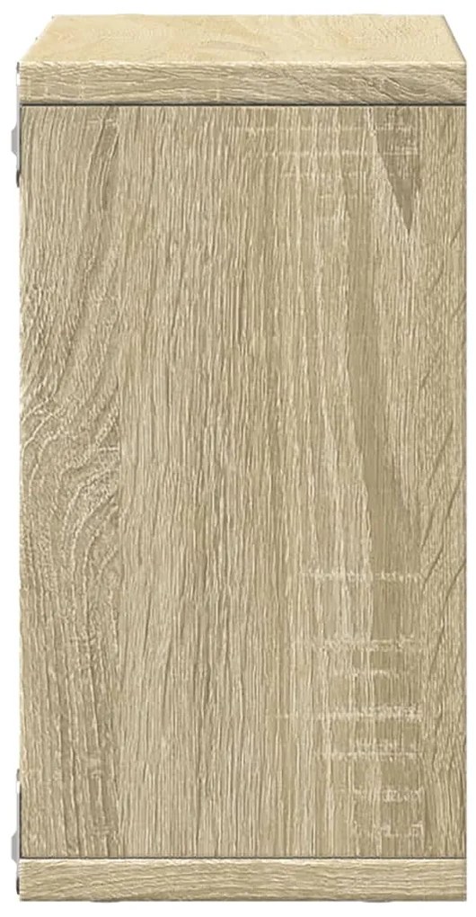Armário de parede 60x16x30 cm derivados madeira carvalho sonoma
