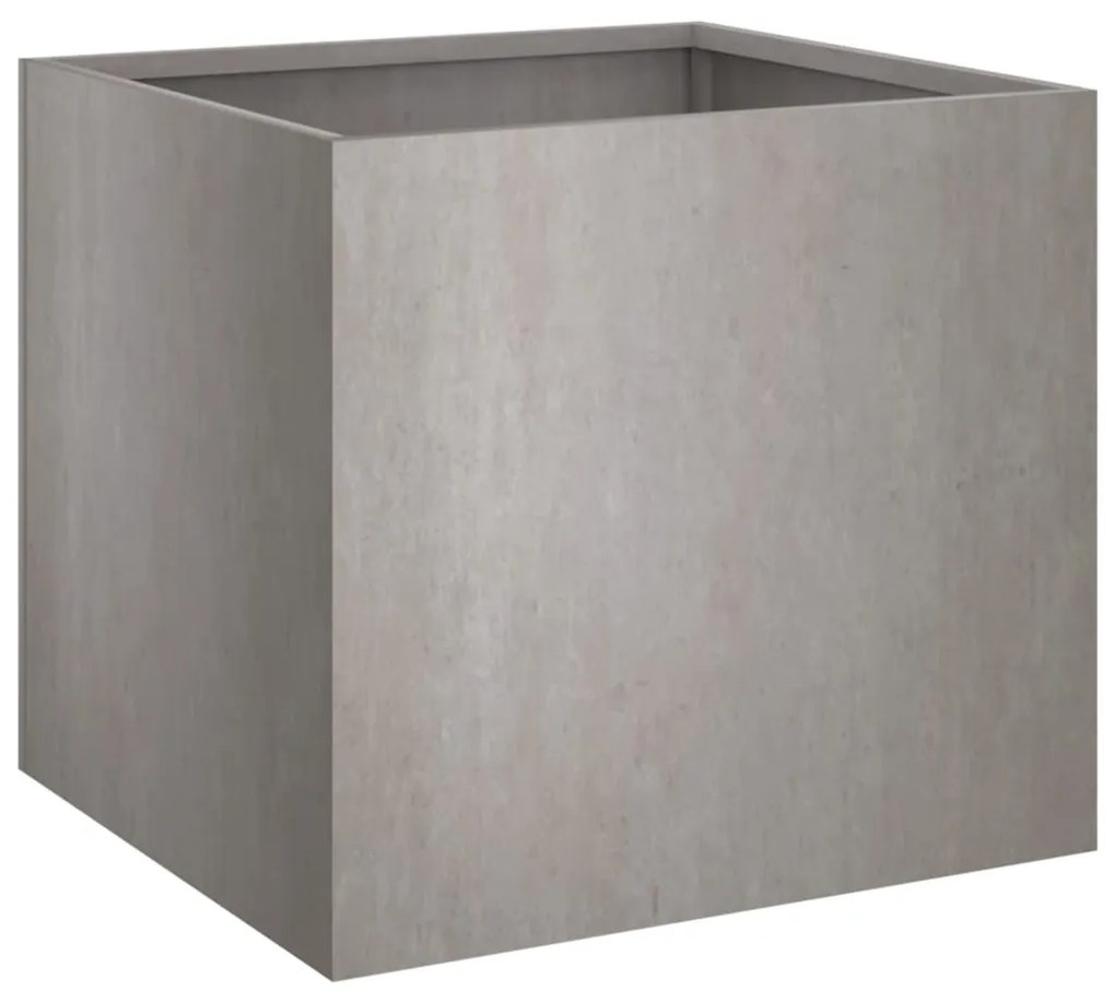 Vaso/floreira 32x30x29 cm aço corten