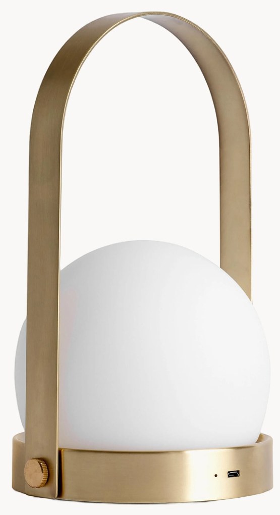 Candeeiro de mesa pequeno portátil e regulável Carrie