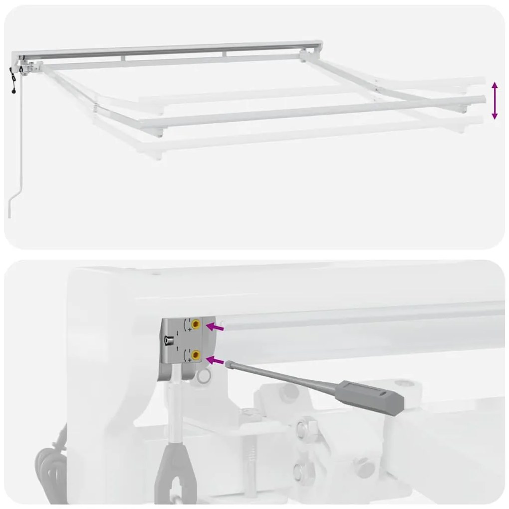 Toldo Elétrico Branco 2.5 x 2 m Alumínio