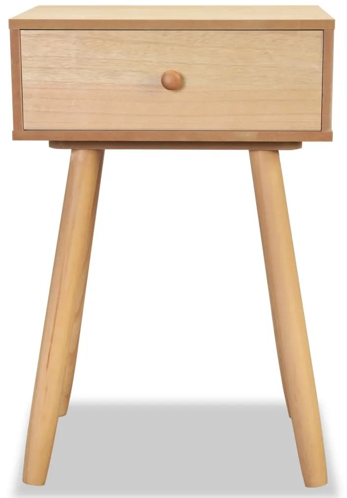 Mesas de cabeceira 2 pcs pinho maciço 40x30x61 cm castanho