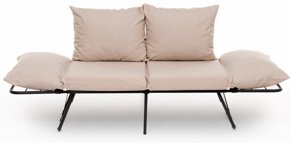 Sofá-Cama de 2 Lugares Viper – Creme – 150x78x60 cm