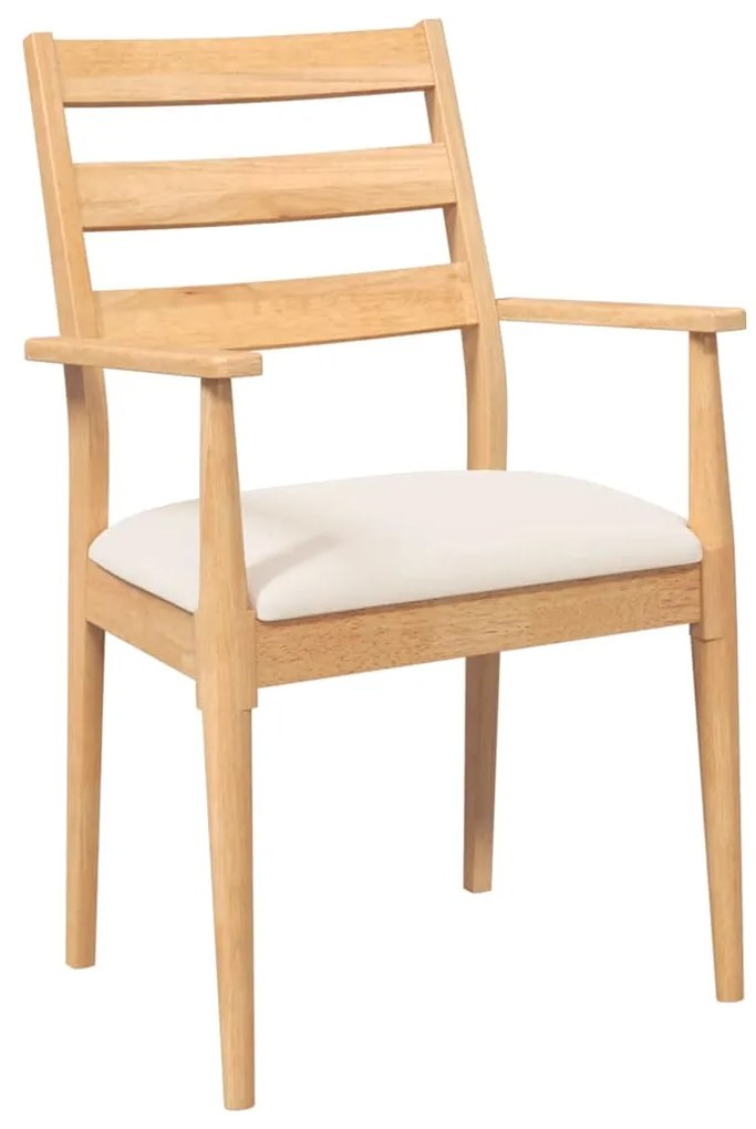 Cadeiras de jantar com almofadões 2 pcs madeira maciça