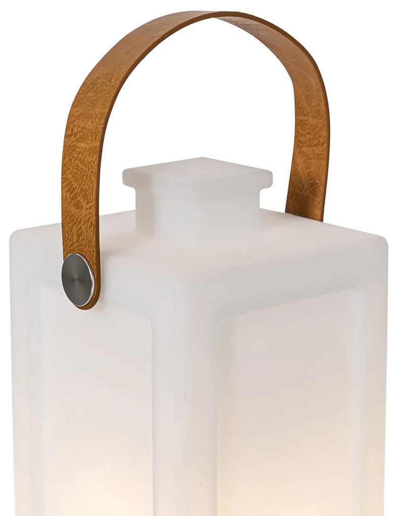 LED Conjunto de 2 Candeeiros de Mesa Brancos Efeito Chama Recarregáveis IP44 - Stard Design