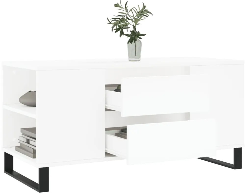 Mesa de centro 102x44,5x50 cm derivados de madeira branco