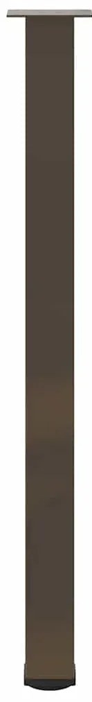 Pés para mesa de bar 4 peças aço natural 110-112 cm aço
