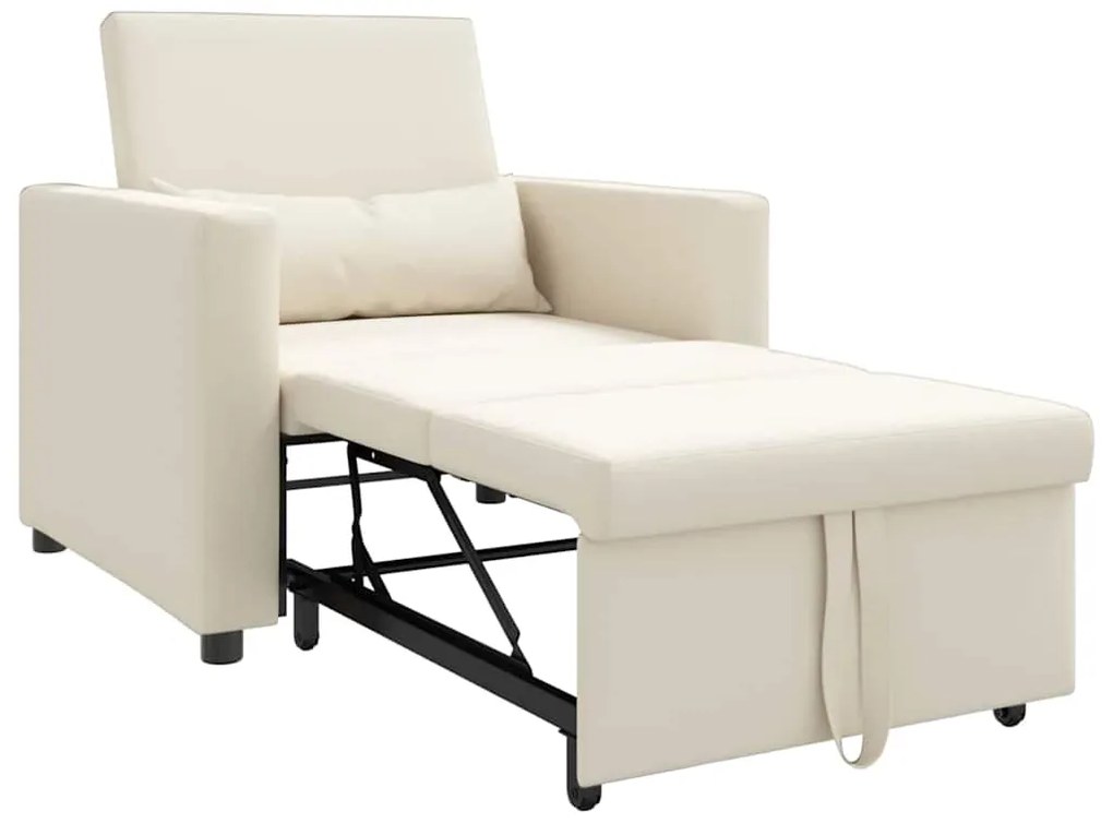 Sofá-cama conversível de linho 3 em 1
