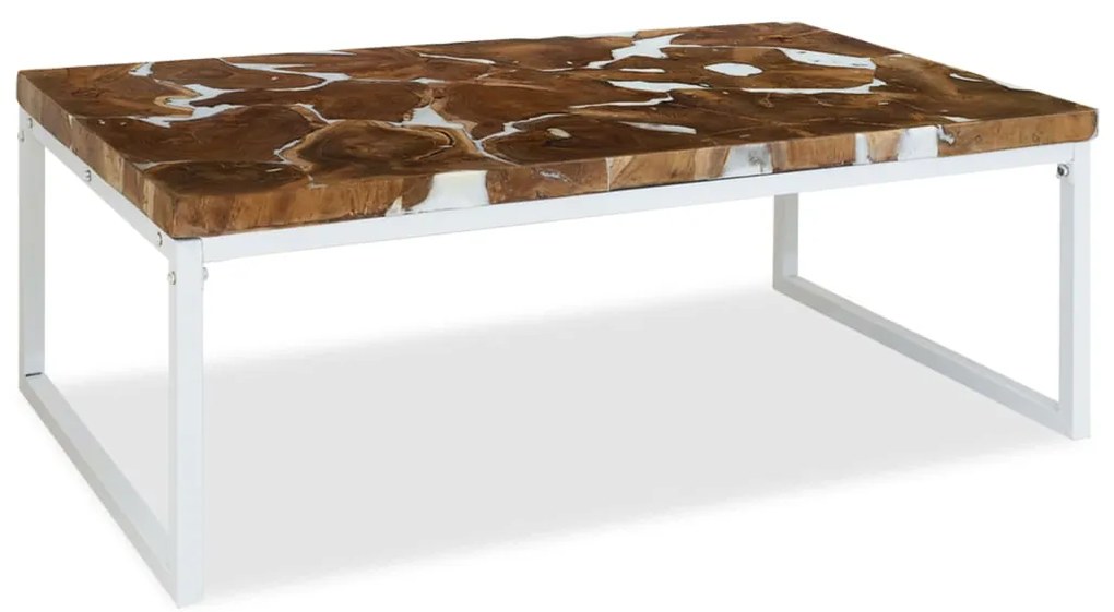 Mesa de centro em resina de teca 110x60x40 cm