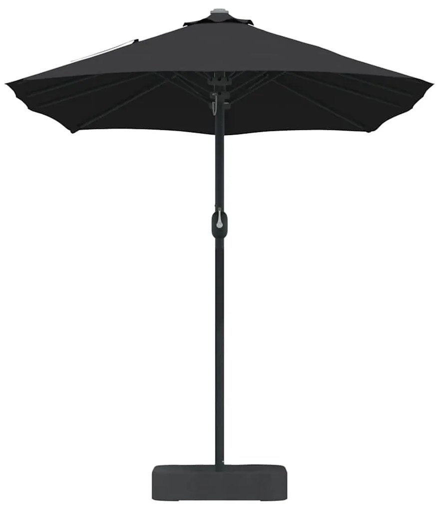 Guarda-sol de Jardim Preto 385 x 209 x 244 cm tecido