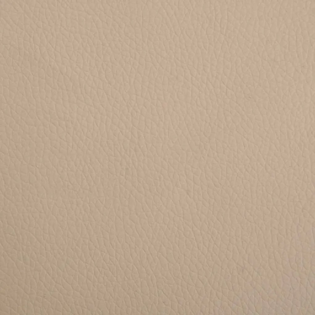 Cama para cães 95x55x30 cm couro artificial cor cappuccino