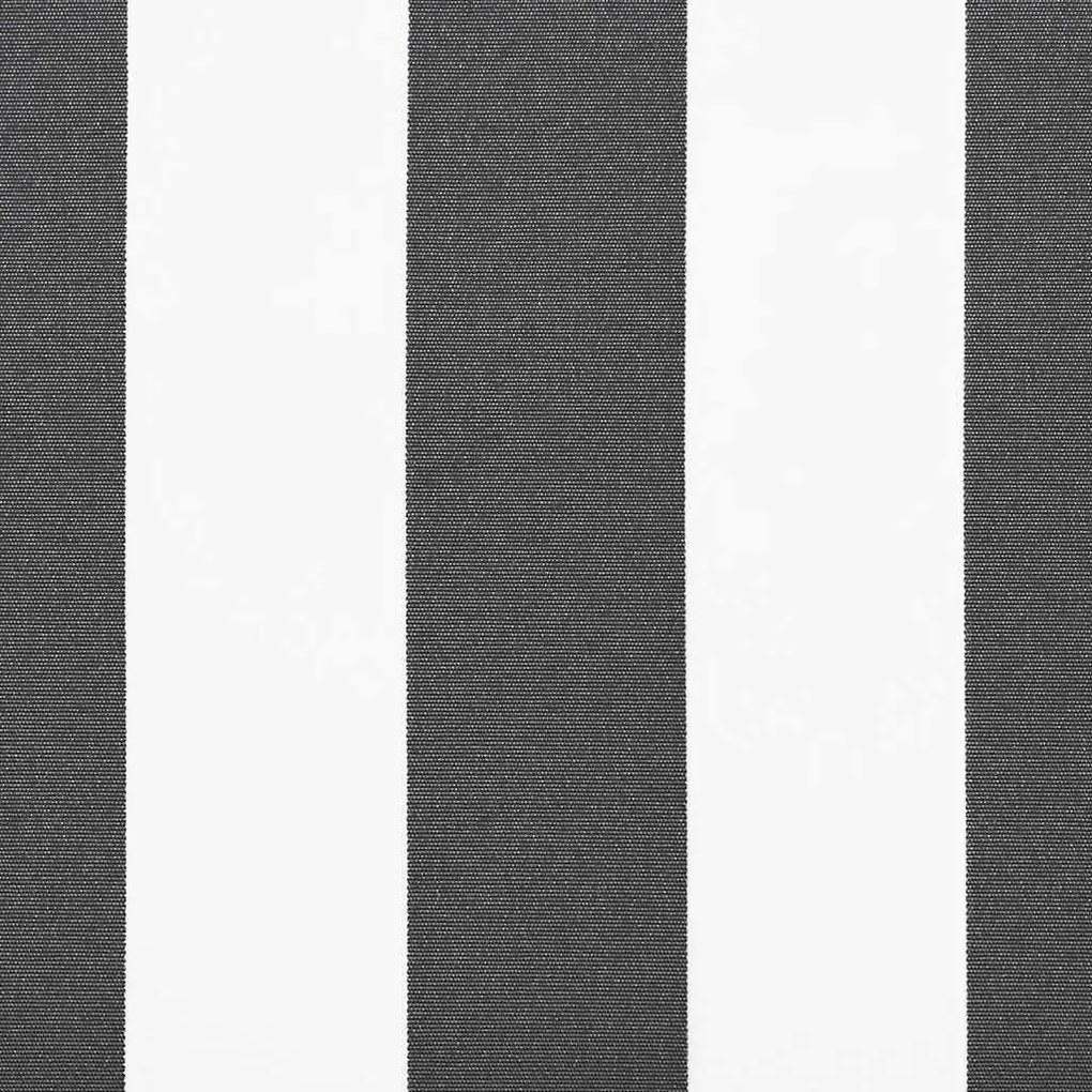 Toldo retrátil 4,5x3 m tecido e alumínio antracite e branco